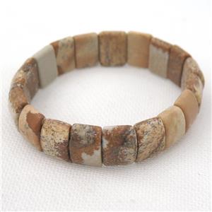 Picture Jasper Bracelets, stretchy, approx 10-15mm