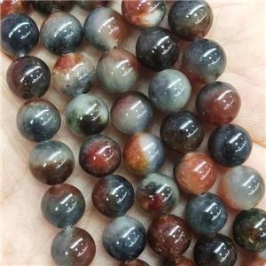 round Jade Beads, multicolor, dye, approx 8mm dia