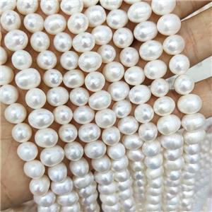 White Pearl Beads Round A-Grade, approx 8-9mm
