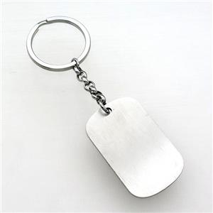 raw Stainless Steel keychain pendant, approx 28-45mm, 30mm dia