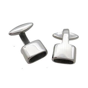 Raw Stainless Steel CordEnd, approx 13.5-22mm, 5-10mm hole
