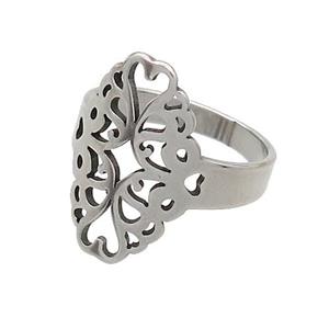 Raw Stainless Steel Rings, approx 13-20mm, 18mm dia