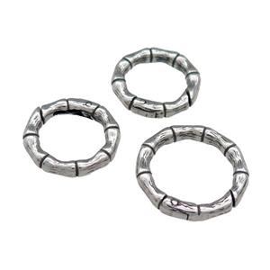 Stainless Steel Carabiner Clasp Antique Silver, approx 22mm