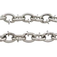 Alloy Chain Platinum Plated, approx 11.5-15mm