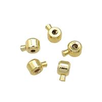 copper BeadStopper, unfade, gold plated, approx 3mm