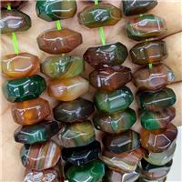 Coffee Agate Beads Faceted Rondelle Dye, approx 8-15mm