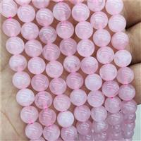 Pink Madagascar Rose Quartz Beads Smooth Round, approx 8mm dia