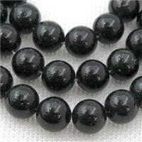 Green SandStone Beads Smooth Round, approx 10mm dia