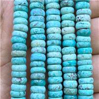 natural blue Turquoise heishi beads, approx 7mm