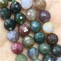 Indian Agate Beads Faceted Round, approx 8mm dia