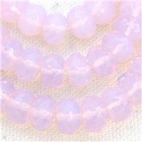 Pink Opalite Beads Faceted Rondelle, approx 5x8mm