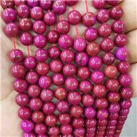 Hotpink Jasper Beads Smooth Round Dye, approx 8mm dia