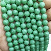 Natural Green Angelite Beads Smooth Round, approx 14mm dia