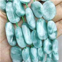 Natural Peacock Angelite Beads Freeform Slice, approx 25-35mm