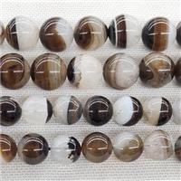 Agate Druzy Beads Coffee Smooth Round, approx 18mm dia