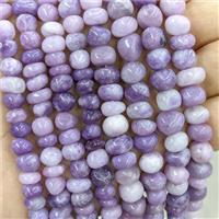 Natural Purple Lepidolite Chips Beads Freeform, approx 9-11mm