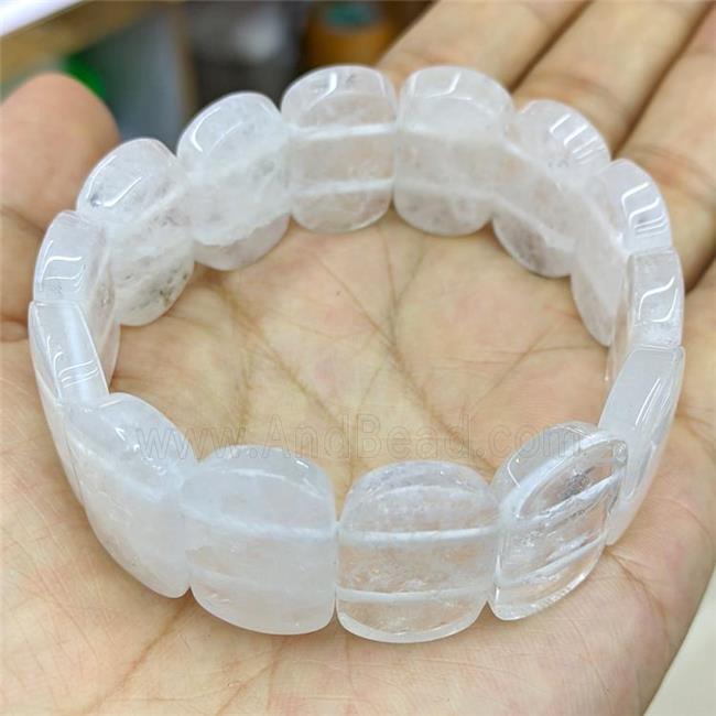 Natural Clear Quartz Bracelet Stretchy