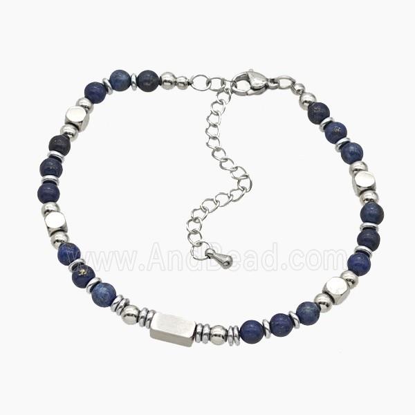 Blue Lapis Lazuli Bracelets Adjustable