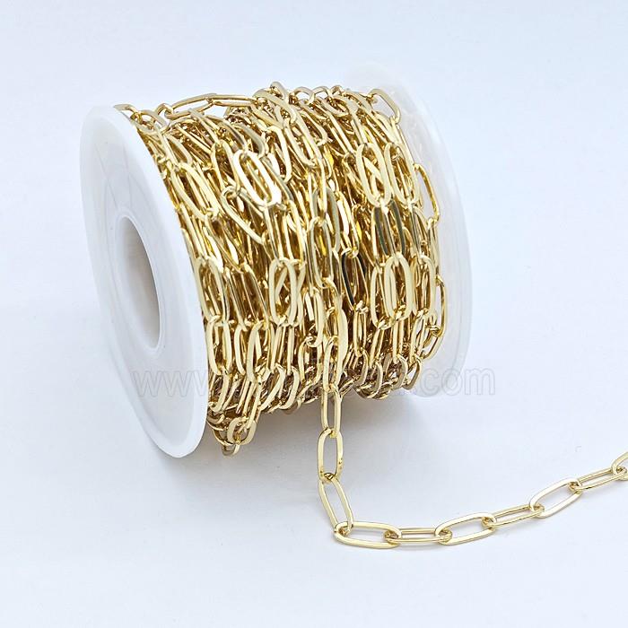 Copper Paperclip Chain Gold Plated