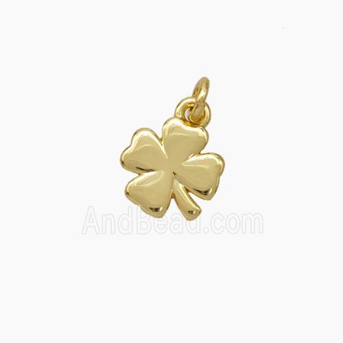 Copper Clover Pendant Gold Plated