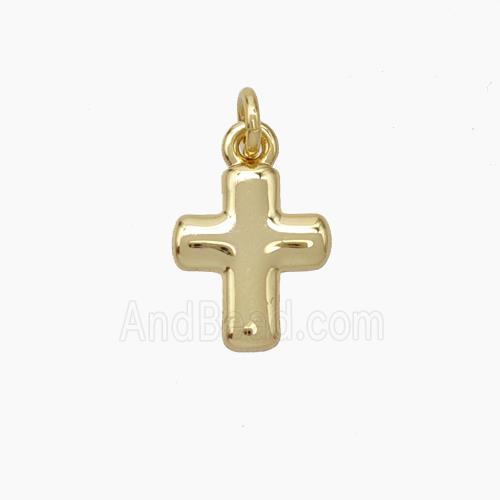 Copper Cross Pendant Gold Plated