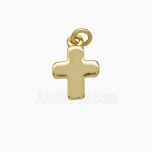 Copper Cross Pendant Gold Plated
