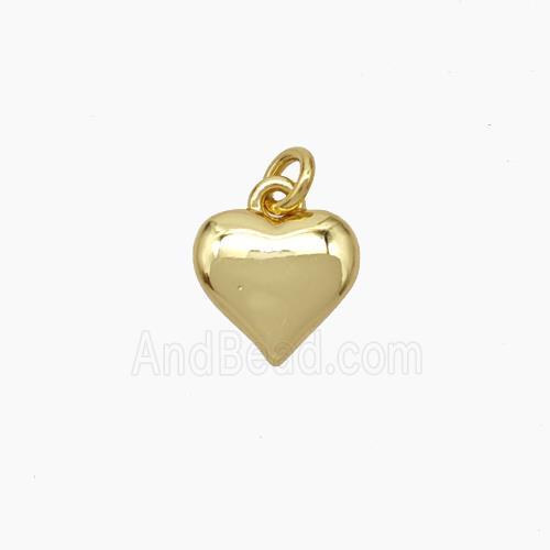 Copper Heart Pendant Gold Plated