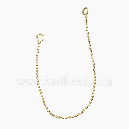 copper Ball Wire Earrings Gold Plated