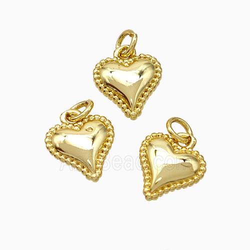 Copper Heart Pendant Gold Plated