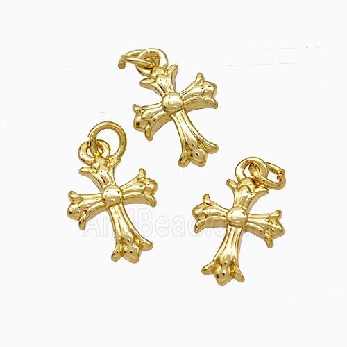 Copper Cross Pendant Gold Plated