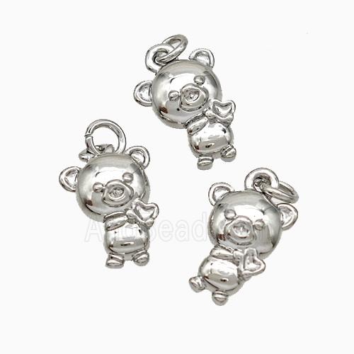 Copper Pig Charms Pendant Platinum Plated