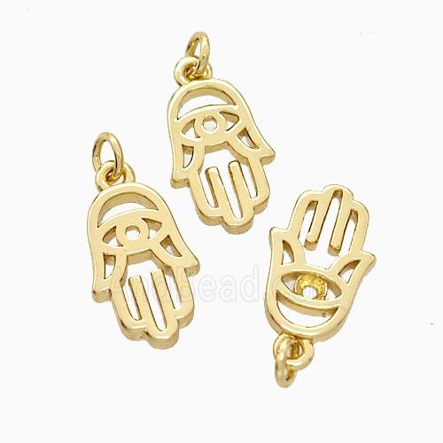 Copper Hamsahand Pendant Gold Plated