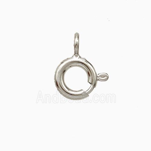 Copper Clasp Platinum Plated
