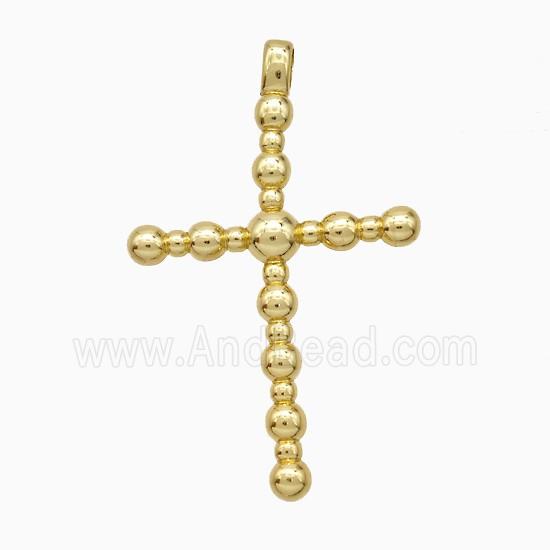 Copper Cross Pendant Gold Plated