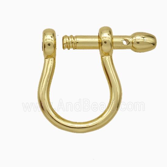Copper Latchback Earrings Screw Gold Plated