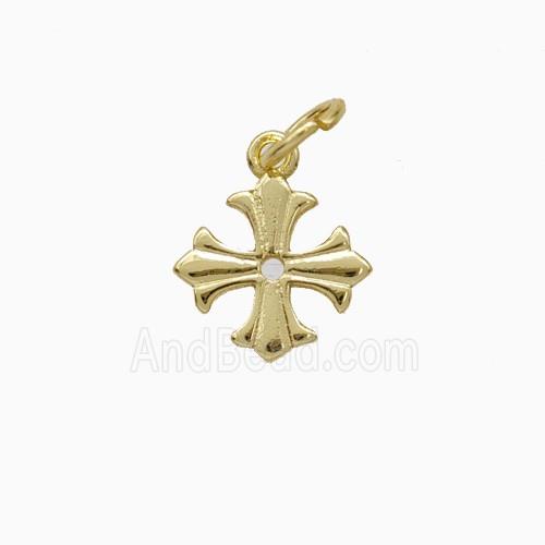 Copper Cross Pendant Gold Plated