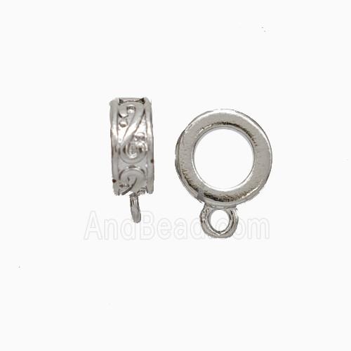 Copper Hanger Bail Platinum Plated