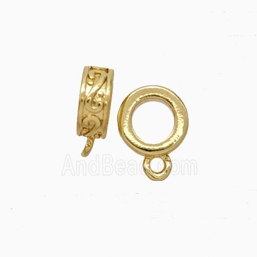 Copper Hanger Bail Gold Plated