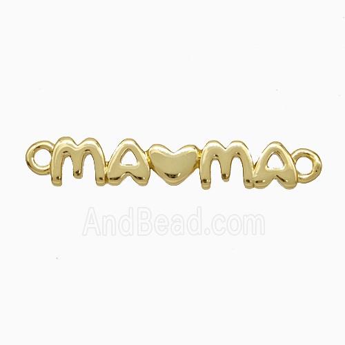 Copper Mama Connector Heart Gold Plated