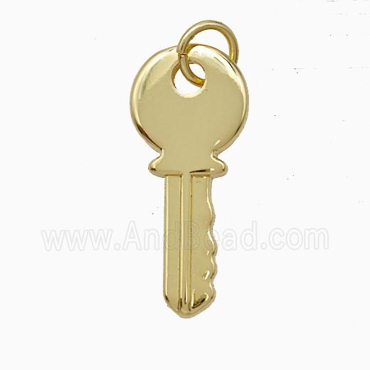 Copper Key Pendant Gold Plated