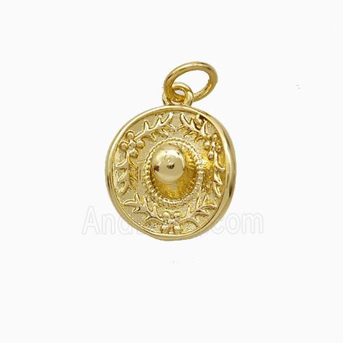 Copper Hats Pendant Gold Plated
