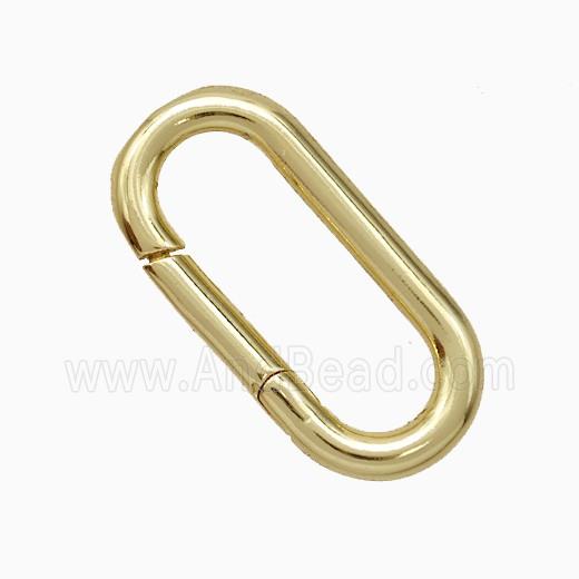 Copper Carabiner Clasp Gold Plated