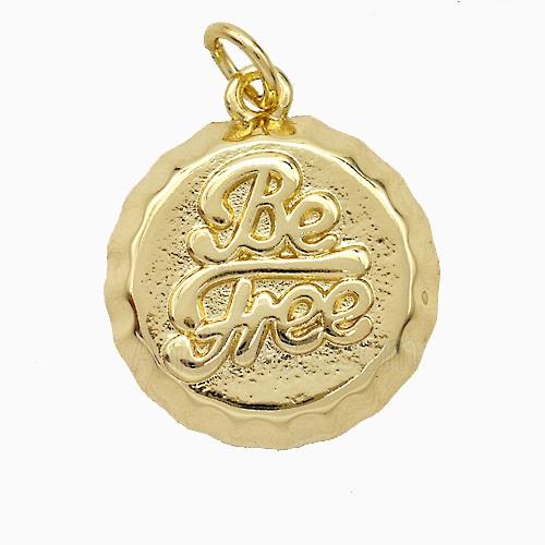 Copper BeFree Pendant Gold Plated