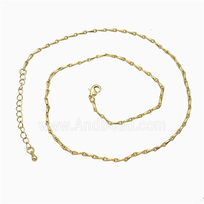 Copper Necklace Chain Gold Plated