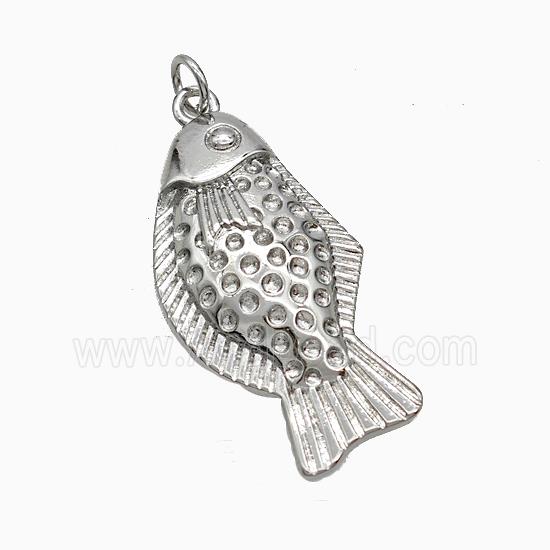 Copper Pendant pave zircon, Gold Plated