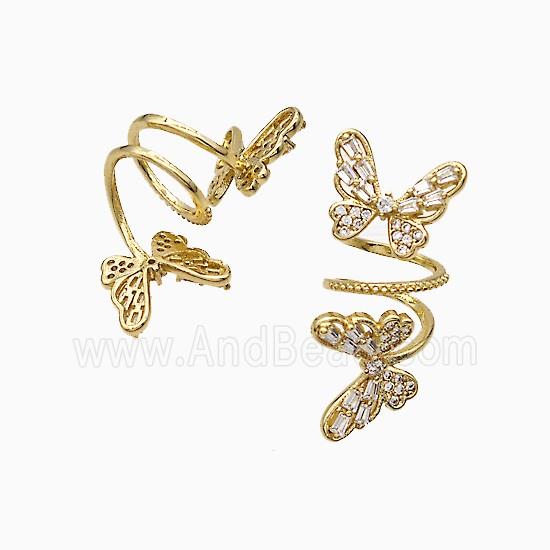 Copper Pendant pave zircon, Gold Plated