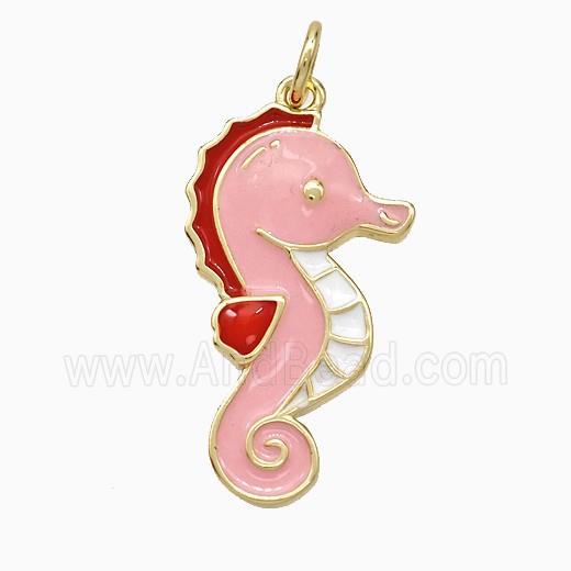 Copper Pendant pave zircon, Gold Plated