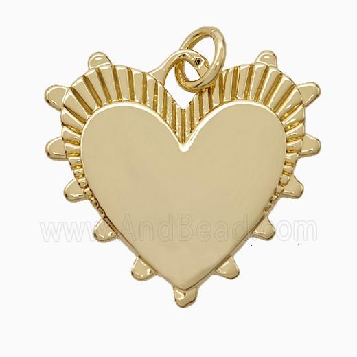 Copper Heart Pendant Gold Plated