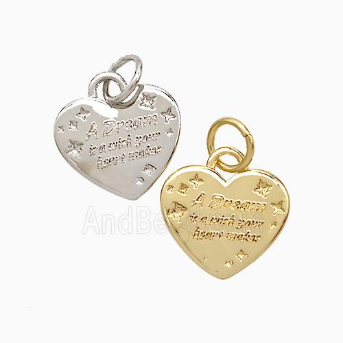 Copper Heart Pendant Dream Mixed