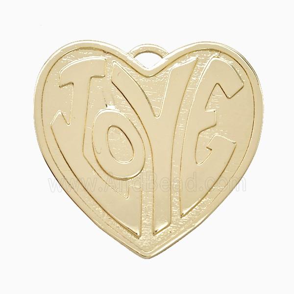 Copper Pendant Pave Zircon, Gold Plated